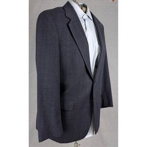 J.G. Hook For Men Gray Plaid Two Button Blazer Sport Coat Size 41R